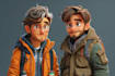 create cartoon illustrations, 2d cartoon character designs