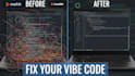 perform vibe coding cleanup and fix bugs in your ai web app