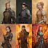 design a dnd party art and group art