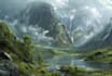 do stunning fantasy landscape, background illustration