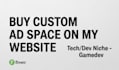 put your ads on my tech website for a month