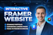 design an interactive framer website with framer animation and figma to framer