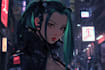 design anime character , cyberpunk character