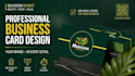 create modern, premium business card designs in 4 hours