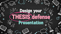 design a thesis defense presentation powerpoint with clean academic slides