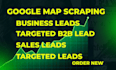 do b2b data extraction business lead generation google map scraping