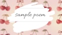 create a custom poem wallpaper