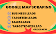 do b2b data extraction google map scraping business lead generation