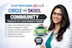 kajabi online course website skool circle so ghl online course community