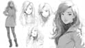 draw character sketch with manga style
