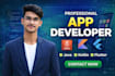 develop android and ios apps using java, kotlin, flutter