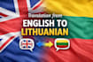 translate any text into lithuanian