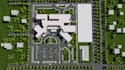 revamp cgi hospital master plan, modern healthcare facility, landscape rendering