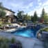 create backyard landscape design rendering