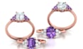 create custom engagement ring jewelry cad design 3d ring model render stl file