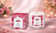 design luxury candle packaging and label for scented candles