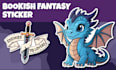 create custom bookish fantasy sticker illustrations