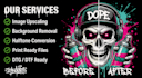 do image upscaling background removal halftones  dtg dtf print ready designs