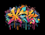 create expressive digital graffiti murals