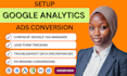 setup google analytics 4, conversion tracking, ga4 ecommerce tracking