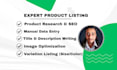 do amazon, ebay, shopify product listing with data entry