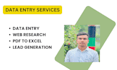 data entry web research and lead generation service