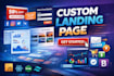 build professional custom landing page website