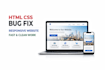 fix HTML CSS bugs and make website fully responsive