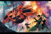 illustrate a superhero comic cover art