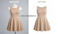 do ghost mannequin image editing with neck joint 3d effect