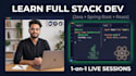 teach you full stack web development with java, spring boot and react