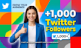 1000 twitter followers as your need