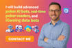 build advanced poker ai bots, realtime poker readers, and igaming bots