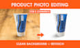photoshop ecommerce product photo editing, retouching, white background