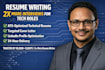 do ats optimized tech resume writing, cover letter, linkedin in 24 hours