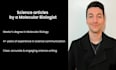 write science articles as a molecular biologist