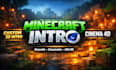 create a custom minecraft intro animation in cinema 4d