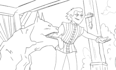 2d traditional animation, frame by frame, 2d hand drawn, 2d line art animation