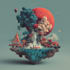create surrealism illustration design
