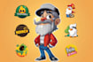 design a cartoon logo character