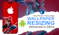 resize any wallpaper image for your specific phone