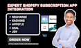 setup subscription appstle seal kaching subi joy loop super easy recharge boni
