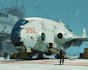 drawing sci fi spaceship design