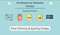 create a responsive one page website