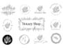 create hand drawn bohemian botanical feminine boho logo design