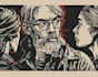create linocut illustrations with bold hand carved style