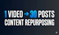 repurpose long content into high engagement  posts