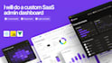 do a custom saas admin dashboard