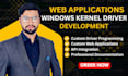 develop a windows kernel driver and web applications
