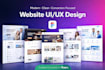 create professional custom web landing page UI UX design